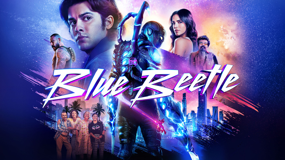 Blue Beetle featuring Xolo Maridueña as Jaime Reyes and cast, premiering on OSNtv Movies Premiere.